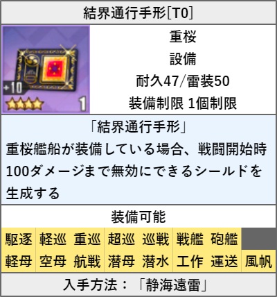結界通行手形[T0]